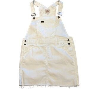 Wrangler Cream Denim Overall Dress